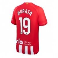 Dres Atletico Madrid Alvaro Morata #19 Domaci 2023-24 Kratak Rukav